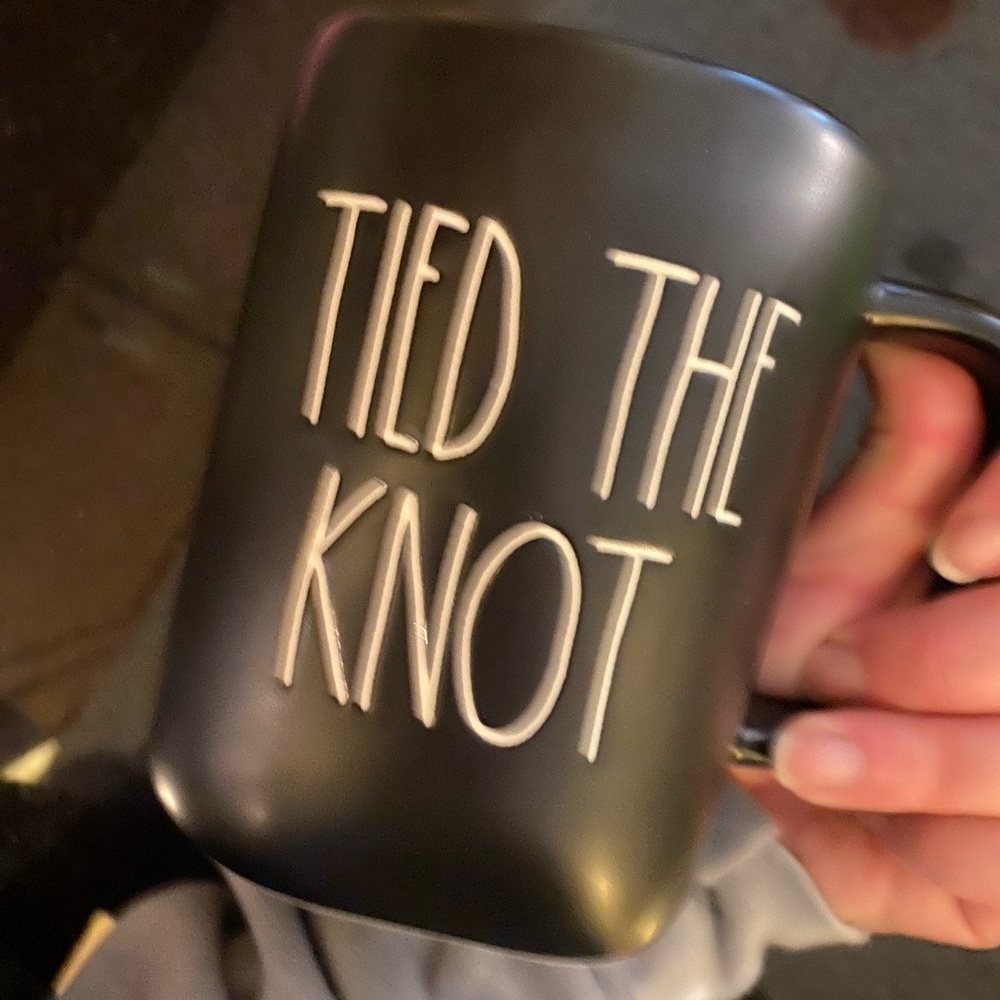 Rae Dunn tied the knot mug